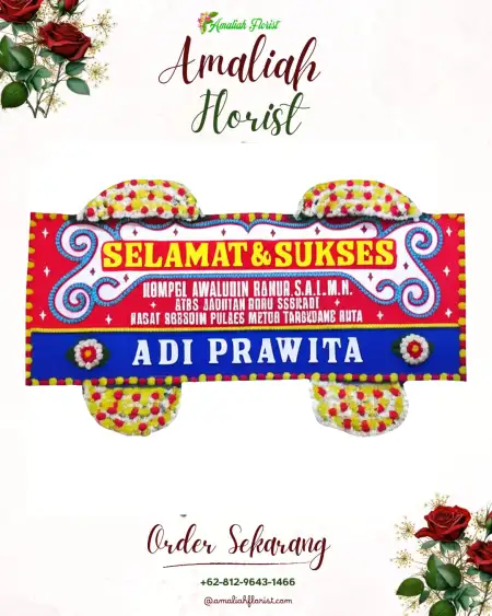 Papan Bunga Ucapan Selamat Bolo